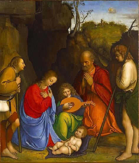 Giovanni Agostino da Lodi Adoration of the Shepherds. oil painting picture